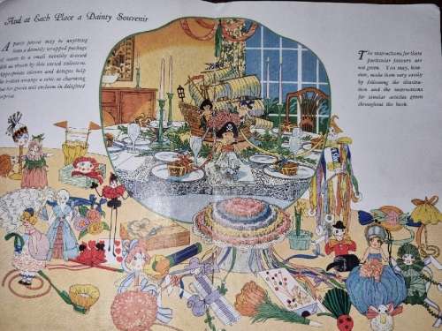How to make Party Favors and Table Decorations - Vintage book