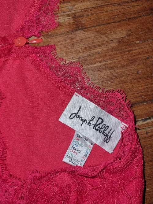 Beautiful Red Lace Joseph Ribkoff Designer Dress - UK Size 10 - New