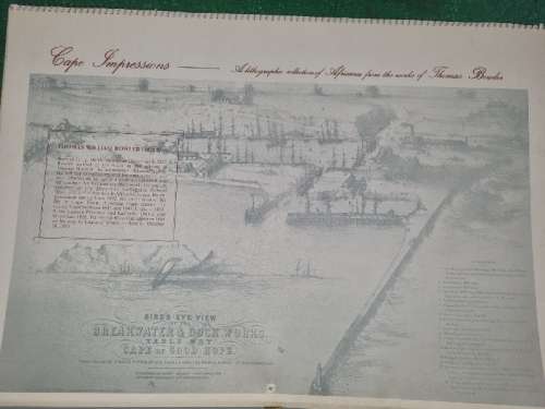 Large Vintage Calendar 1979 with Beautiful Cape Impressions - See pictures
