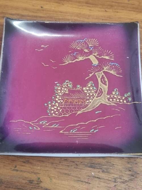 Beautiful Vintage Gloria Hand Painted Small Dish / Pin Dish