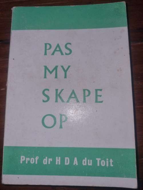 Pas my skape op - Prof Dr HDA du Toit