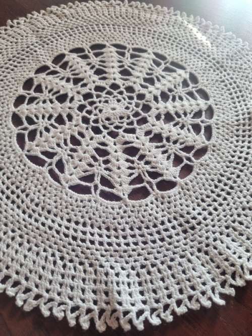 Beautiful Finely Crochet Doily - Diameter - 32cm