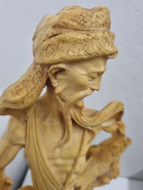 Large Figurine - Chinese Fisherman - Lots of detail - Height - 48cm