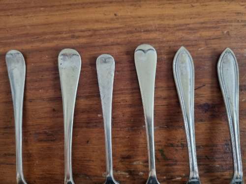 8 x Vintage EPNS Cake Forks - Various