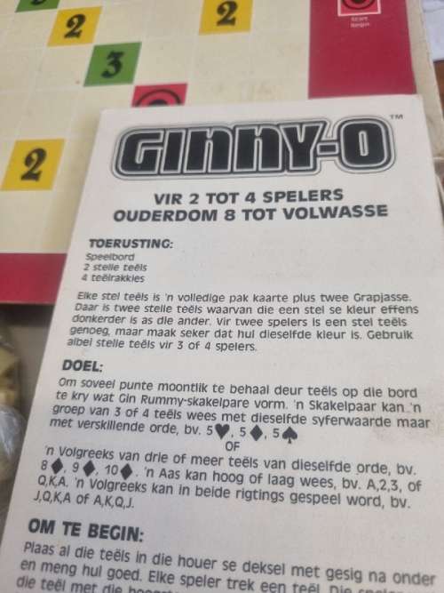 Vintage Ginny-O game - Complete