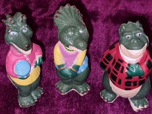 3 x Vintage Disney Dinosaur Figurines
