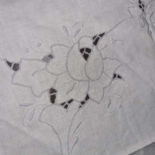 Beautiful Vintage Embroidered Tablecloth - 76cm x 80cm