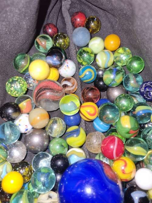 160 Marbles - Various sizes