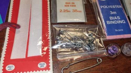 Vintage Haberdashery - Including Needles, Bais Binding, Transfer Pencil, etc.