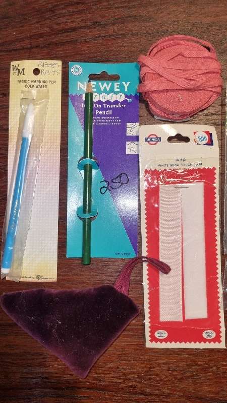 Vintage Haberdashery - Including Needles, Bais Binding, Transfer Pencil, etc.
