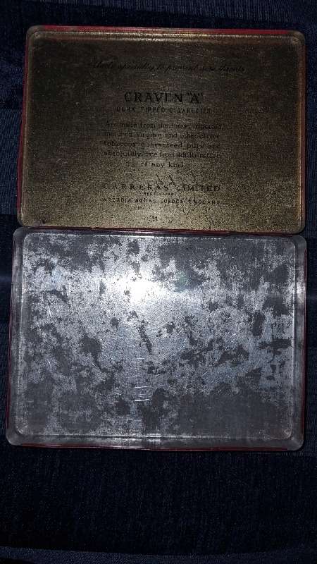 Vintage Craven A Cigarette Tin