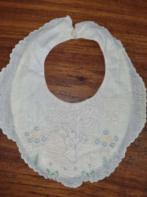 Vintage Embroidered Baby Bib