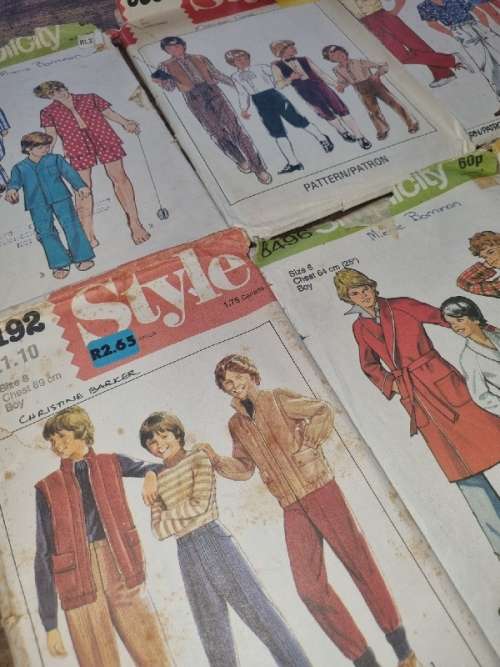 6 x Vintage Clothing Patterns - Boy