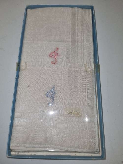 2 x Vintage Handkerchiefs