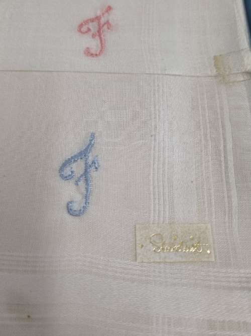 2 x Vintage Handkerchiefs