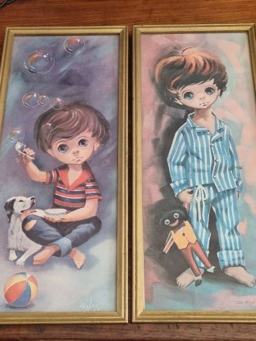 Pair of Framed Prints with glass - D Golding and other