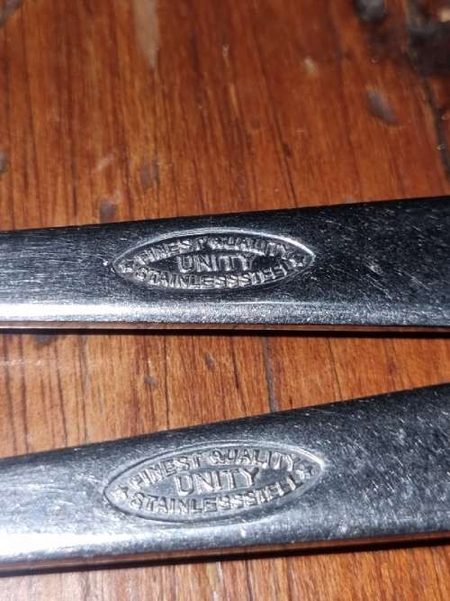 2 x Beautiful Vintage Finest Quality Stainless Steel Forks - Unity