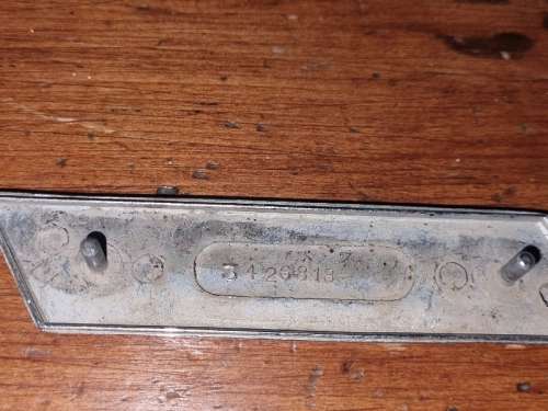 Vintage Metal Chevrolet Car Badge - 11cm x 2.5cm