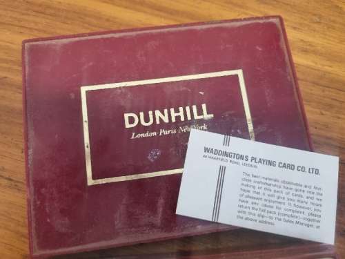 Dunhill Playing cards - in original box