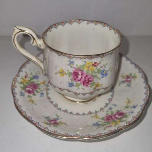 Royal Albert Petit Point Duo - Cup and Saucer