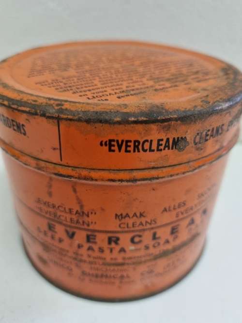 Vintage Everclean Seep Pasta / Soap Paste Tin
