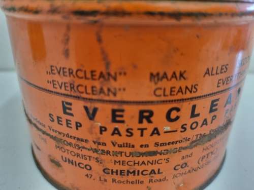 Vintage Everclean Seep Pasta / Soap Paste Tin