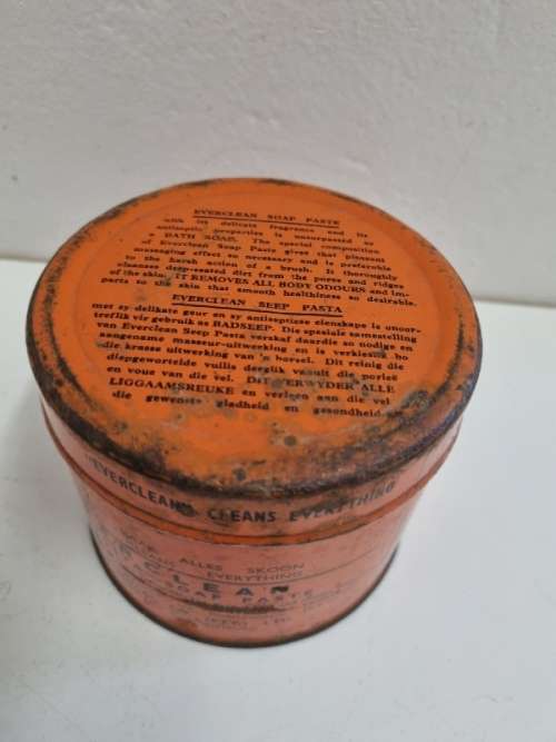 Vintage Everclean Seep Pasta / Soap Paste Tin