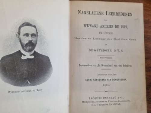 Nagelatene Leerredenen - Wijnand Andries Du Toit - 1899