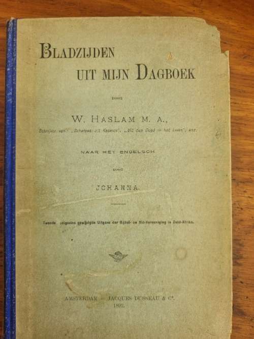 Bladzijden Uit Mijn Dagboek - W. Haslam M.A. - 1892