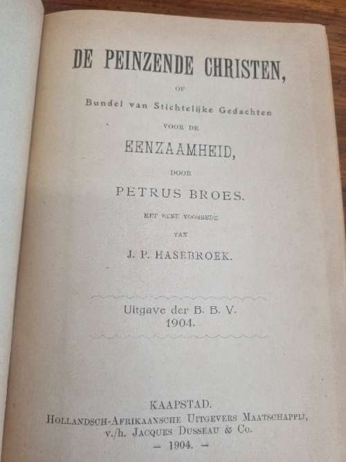 De Peinzende Christen - Petrus Broes - 1904