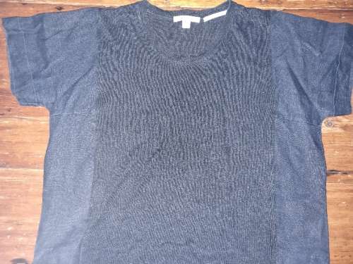 Trenery Linen/Cotton Navy Top - Woolworths - Size M