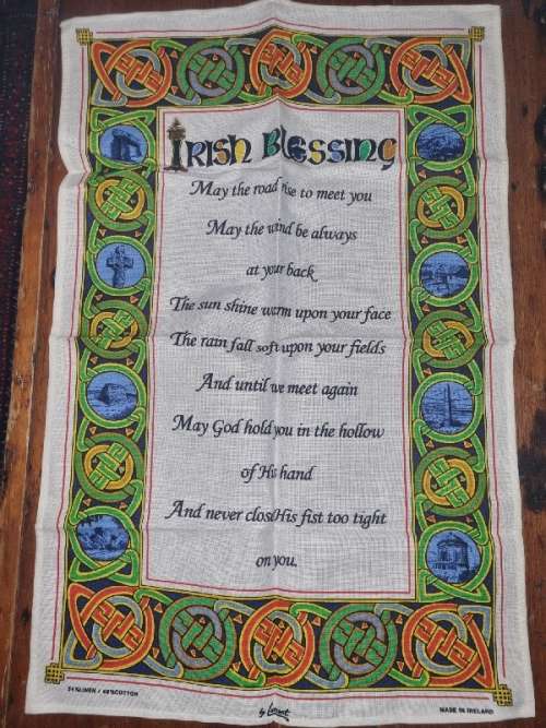 Irish Blessing Kitchen Cloth - Made in Ireland
