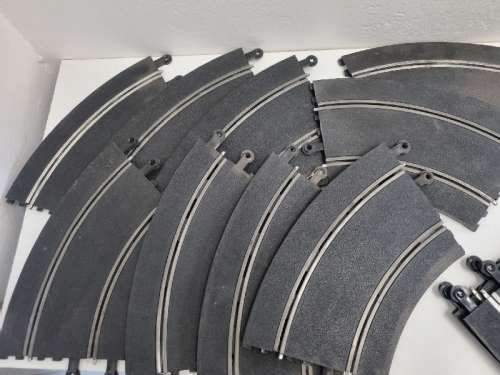 12 x Vintage Scalextric Tracks - Hornby Tracks - Design nr: 907789 - Made in England