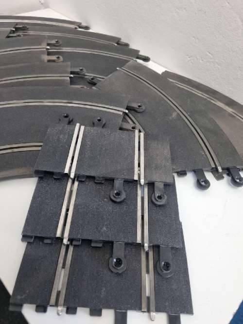 12 x Vintage Scalextric Tracks - Hornby Tracks - Design nr: 907789 - Made in England