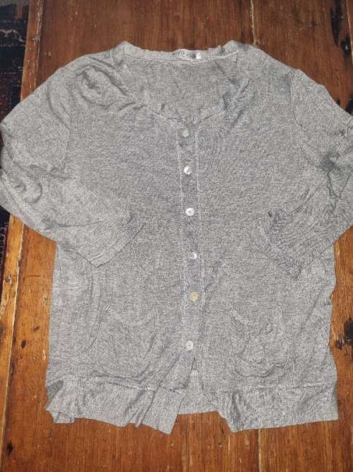 Grey Lightweight Button Down Top - Size L - Solo Clothing