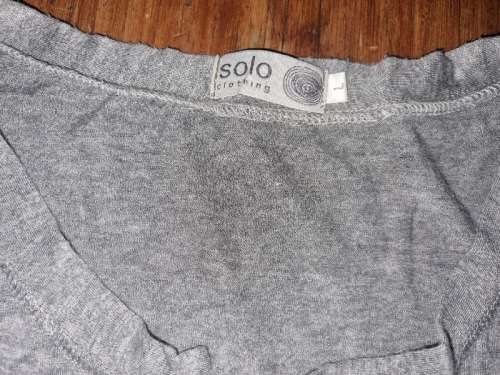 Grey Lightweight Button Down Top - Size L - Solo Clothing