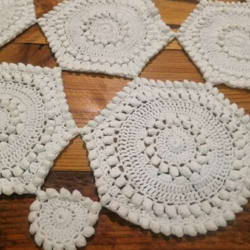 Most Beautiful Finely Crochet Doily - Diameter - 36cm