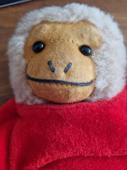 Vintage Monkey with leather inserts - See pictures