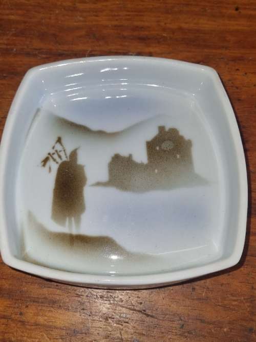Highback Porcelain Lochgilphead Scotland - Pin Dish - 10cm x 10cm