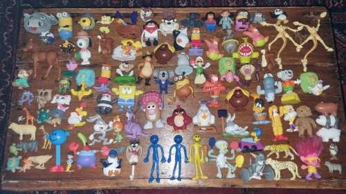 95 x Toys / Figurines incl. Spongebob, Snoopy, Mr. Men, etc.