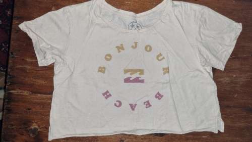 Billabong Crop T-Shirt - Size 10