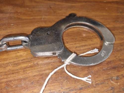 Vintage SAP Handcuffs with key