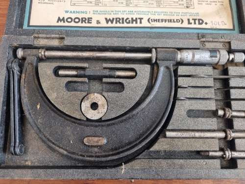 Vintage Moore & Wright Sheffield Micrometer