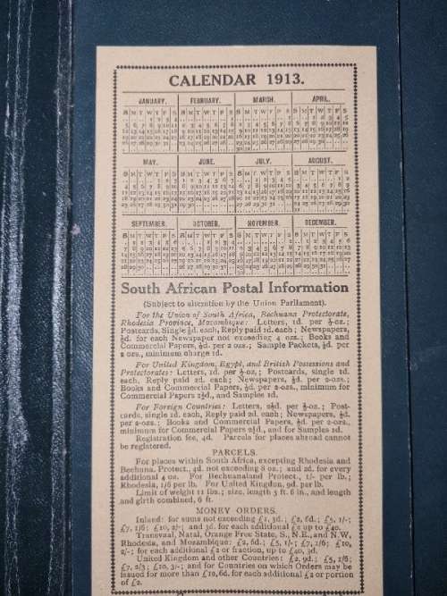Antique Organizer - J.C.H. Blake & Co. Tarkastad - 1913