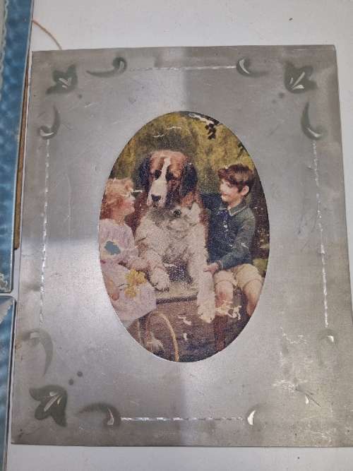 4 x Vintage pictures in metal frames - Beautiful!!
