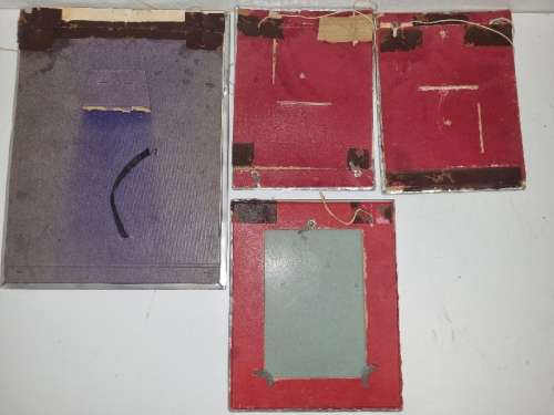 4 x Vintage pictures in metal frames - Beautiful!!