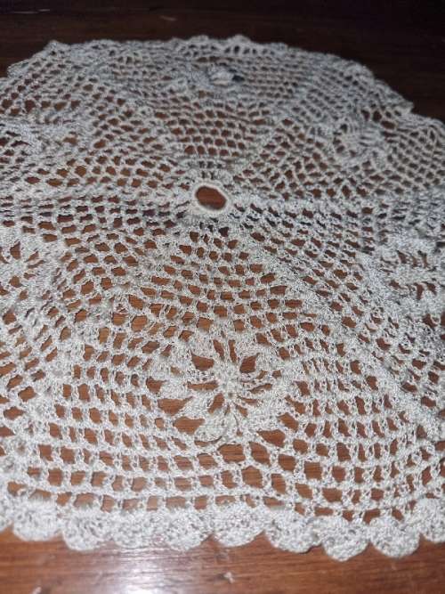 Beautiful Finely Crochet Doily - Diameter  25cm