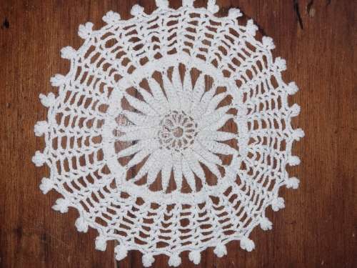 Beautiful Crochet Doily - Diameter 35cm