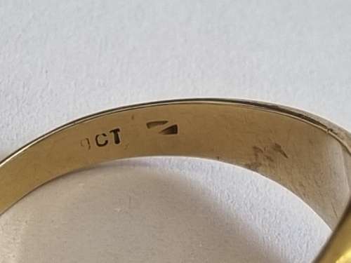 Vintage Masonic 9ct gold ring