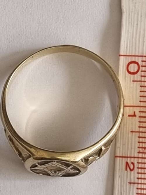 Vintage Masonic 9ct gold ring